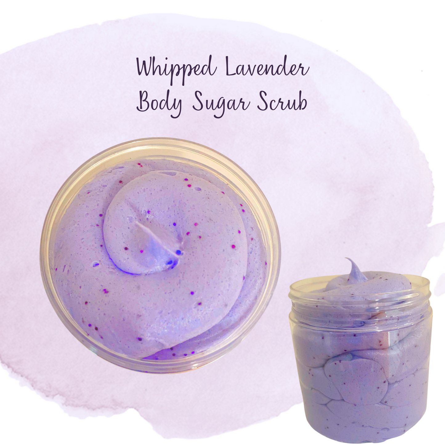 Foaming Whipped Lavender & Coconut Body Sugar Scrub