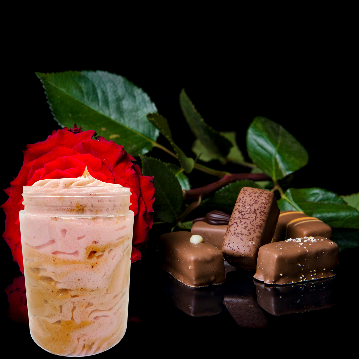 Organic Rose Chocolate Truffle & Coconut Acai Whipped Body Soap