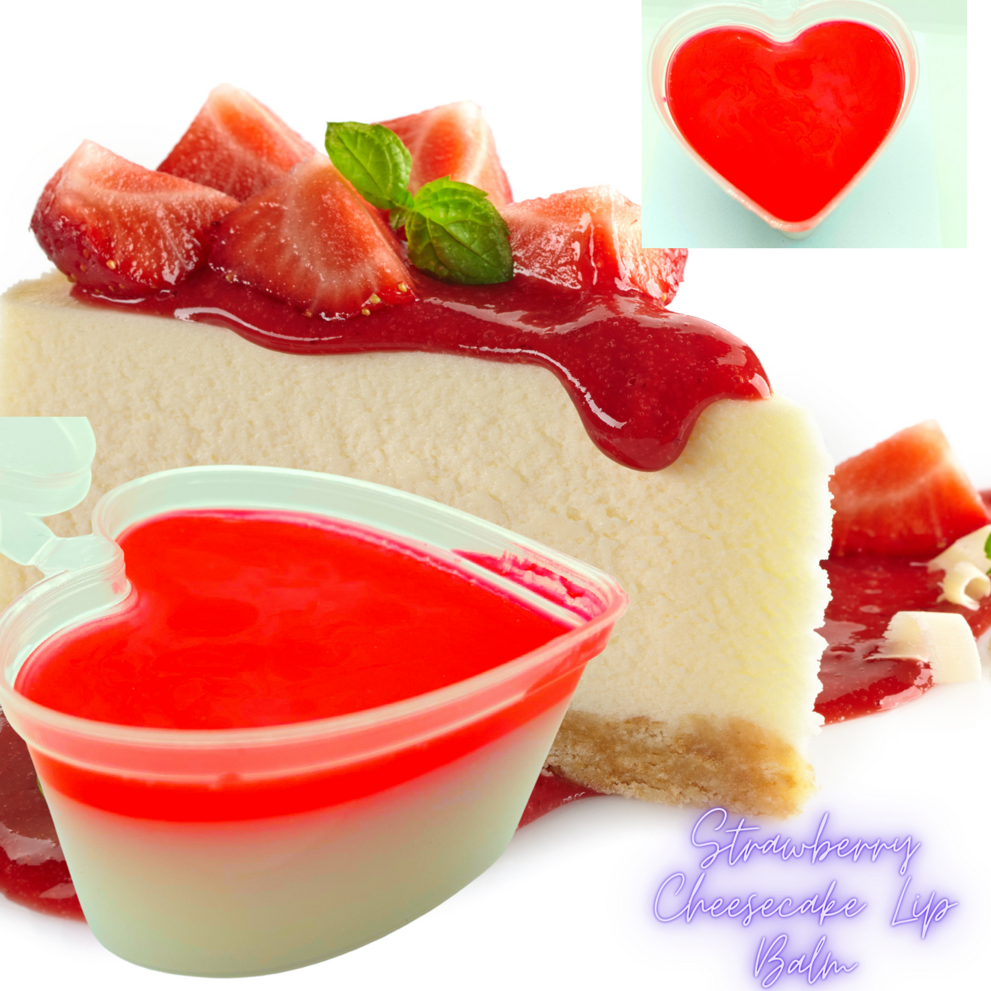 Multi-layered Strawberry Cheesecake Lip Balm