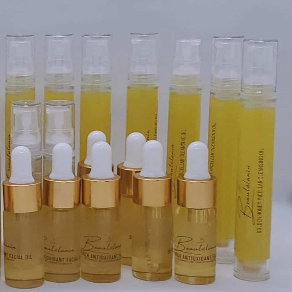 Golden Honey Micellar Cleansing Oil & Super-Rich Antioxidant Facial Oil Sample Set